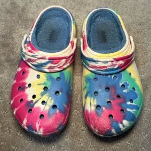 Tie dye Youth Crocs